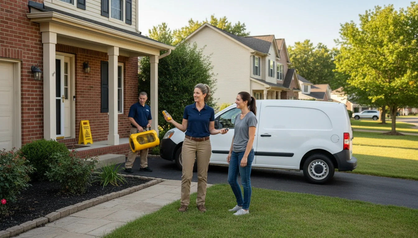 Residential water damage restoration in Nunn, CO